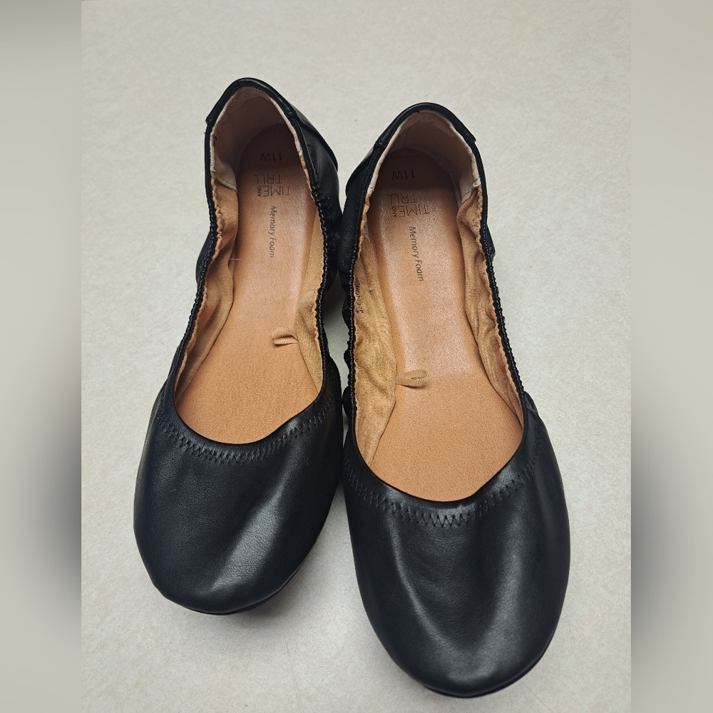 Time and Tru Black Women's Flats